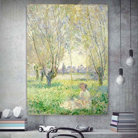 Claude Monet Woman seated under the willows