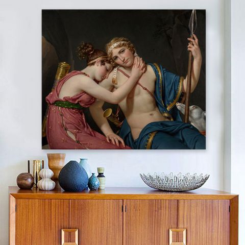 Jacques Louis David The Farewell of Telemachus and Eucharis Πίνακας του Ζακ-Λουί Νταβίντ