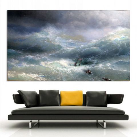 Ivan Aivazovsky The Wave Πίνακας σε Καμβά