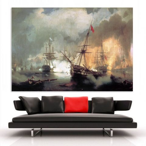 Ivan Aivazovsky Russians at navarino Πίνακας σε Καμβά