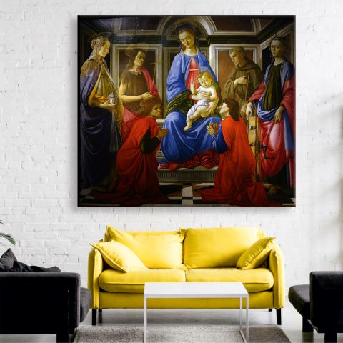 Botticelli Madonna and Child with Six Saints Μποττιτσέλλι Η Παρθένος με το Θείο Βρέφος και έξι αγίους