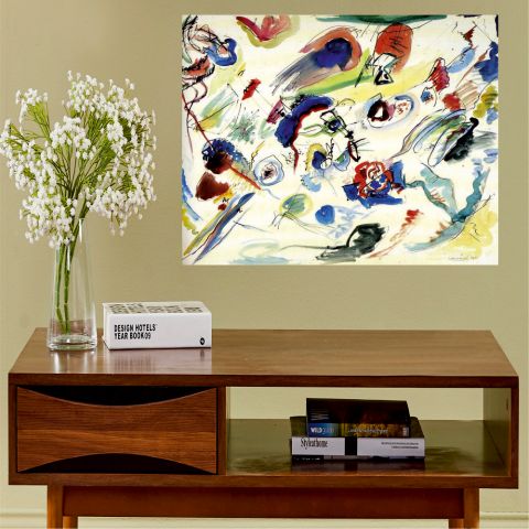 Kandinsky Wassily Untitled (First Abstract Watercolor)