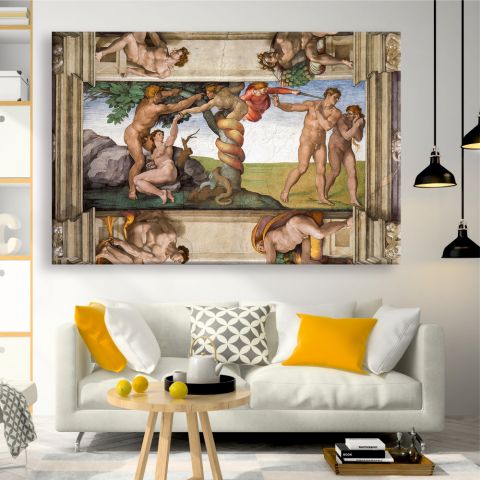 Michelangelo Expulsion from paradise Μιχαήλ Άγγελος Αποβολή από τον παράδεισο