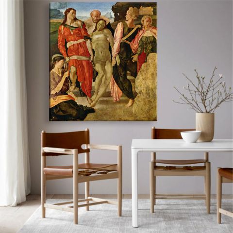 Michelangelo The Entombment Μιχαήλ Άγγελος Ο Ενταφιασμός