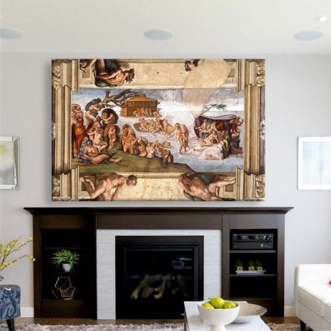 Michelangelo The Flood Μιχαήλ Άγγελος Η Πλημμύρα