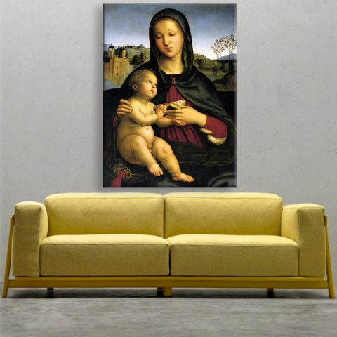 Raphael Madonna and Child with Book Ραφαήλ Η Παναγία με το Θείο Βρέφος με βιβλίο