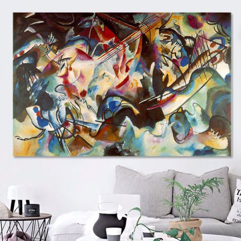 Kandinsky Wassily Composition VI Βασίλι Καντίνσκι Σύνθεση VI Αφηρημένα Μοντέρνα Τέχνη Abstract Art Πίνακες