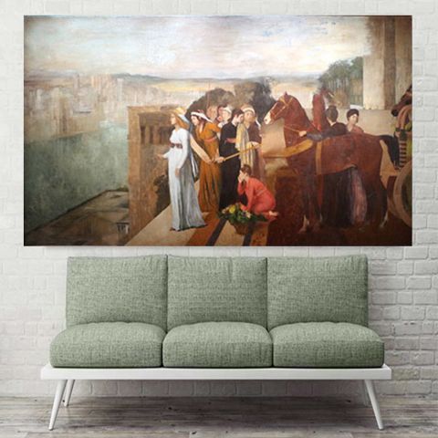 Edgar degas semiramide costruisce babilonia Έντγκαρ Ντεγκά Πίνακας σε καμβά