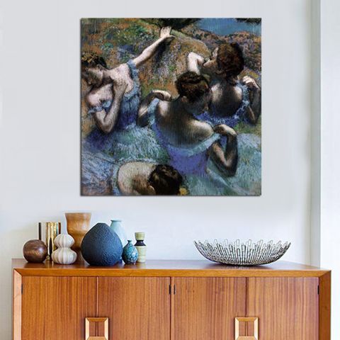 Edgar Degas The blue dancers Έντγκαρ Ντεγκά Πίνακας σε καμβά
