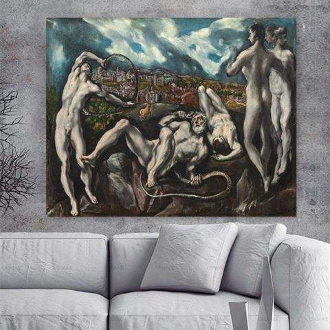 El Greco (Δομήνικος Θεοτοκόπουλος ) Πίνακας σε Καμβά Λαοκόων