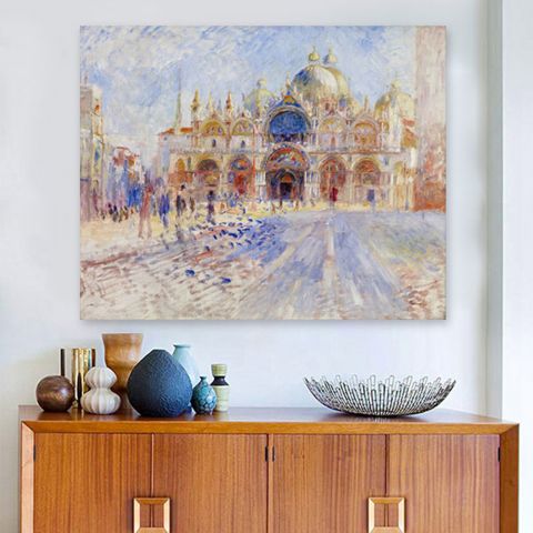 Pierre Auguste Renoir The Piazza San Marco Venice Πιερ Ογκίστ Ρενουάρ Πλατεία Αγίου Μάρκου