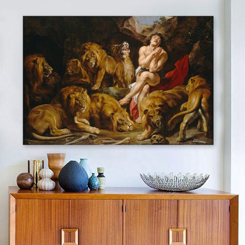 Rubens Peter Paul Daniel in the Lions&#039; Den Ο Δανιήλ στον λακκο των λεόντων Πέτερ Πάουλ Ρούμπενς