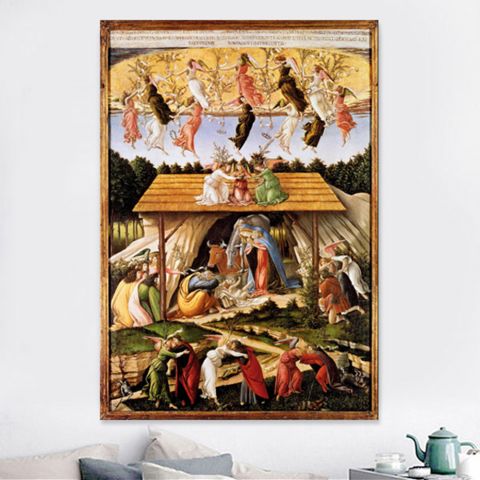 Sandro Botticelli Mystische Geburt Η μυστική Γέννηση Πίνακας του Σάντρο Μποττιτσέλλι