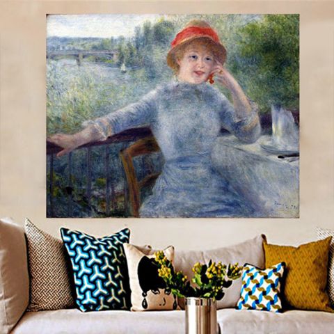 Pierre Auguste Renoir Portrait of Alphonsine Fournaise Πιερ Ογκίστ ΡενουάρΠορτρέτο της Αλφονσίν Φουρνέζ
