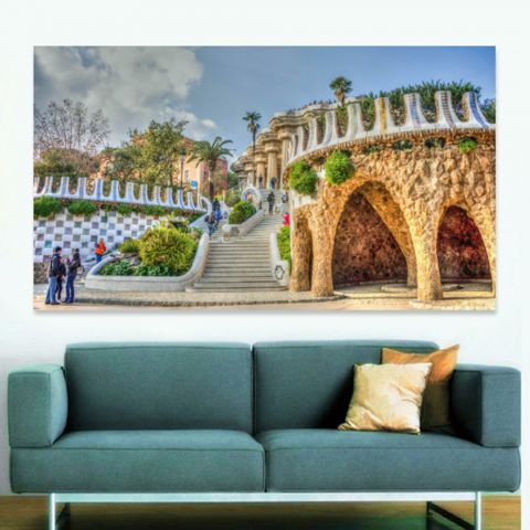 Gaudi Guell Park Πάρκο Γκουέλ Αρχιτεκτονική Barcelona Βαρλελώνη Ισπανία