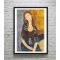 Modigliani Jeanne Hebuterne sitzend Poster με κορνίζα