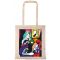 Picasso Woman with a book reart tote bags τσαντα