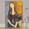 Amedeo Modigliani (Αμεντέο Μοντιλιάνι) Jeanne Hebuterne sitzend Πίνακας σε καμβά