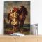 Eugene Delacroix Arab saddling his horse