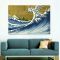 Hokusai The Big wave colours Κατσουσίκα Χοκουσάι Πίνακας σε Καμβά